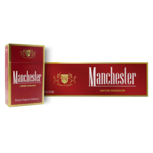 Manchester Classic Red – Carton (200 Cigarettes / 10 Packs)